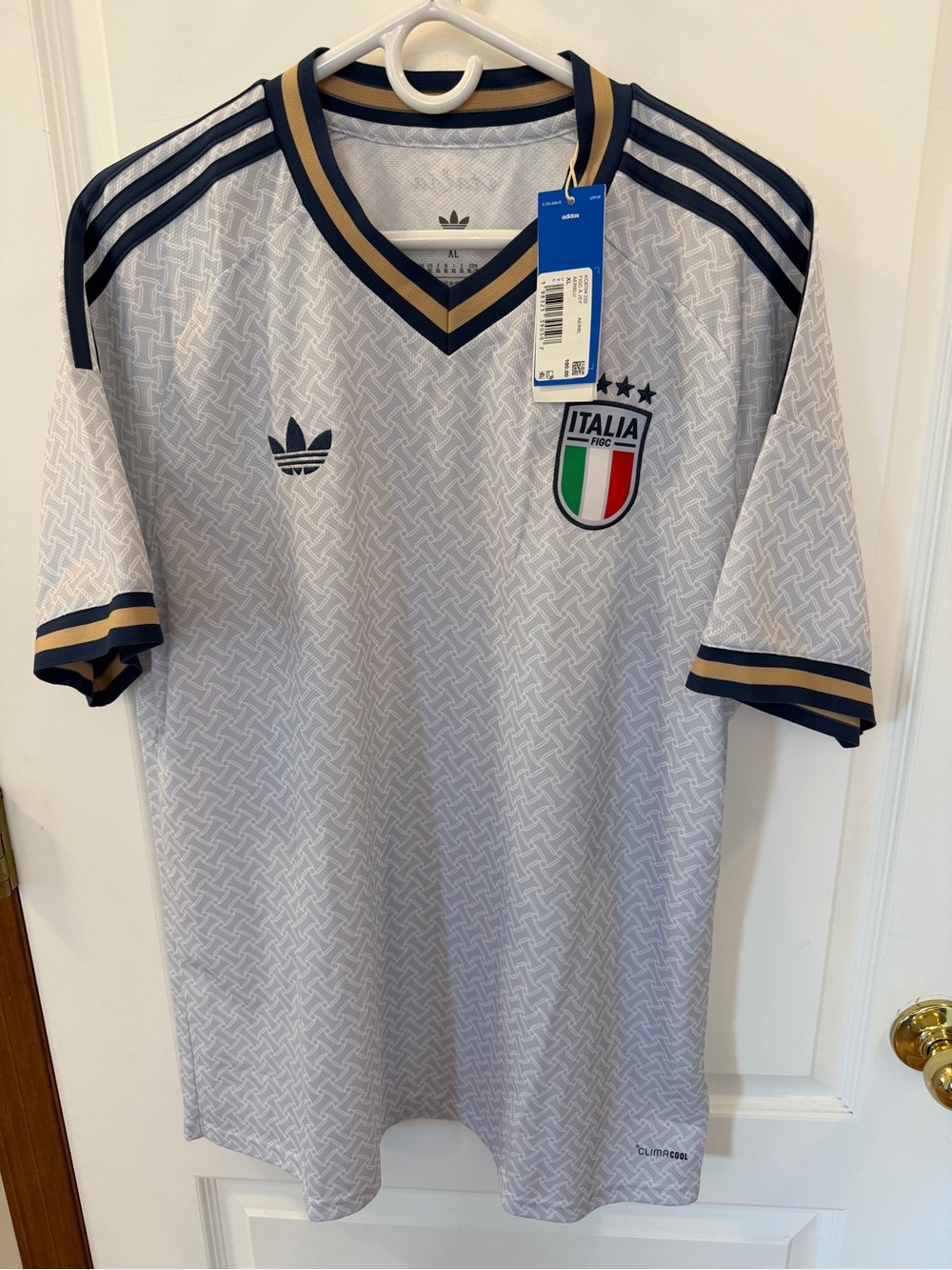 adidas Italy Italia Mens XL Soccer Jersey $100 TAGS!